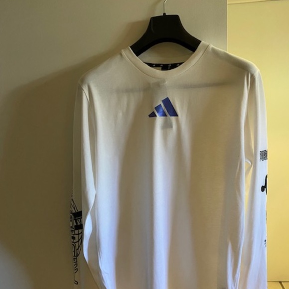 ADIDAS MENS 'GLOBAL' LONG SLEEVE TEE - Picture 2 of 6